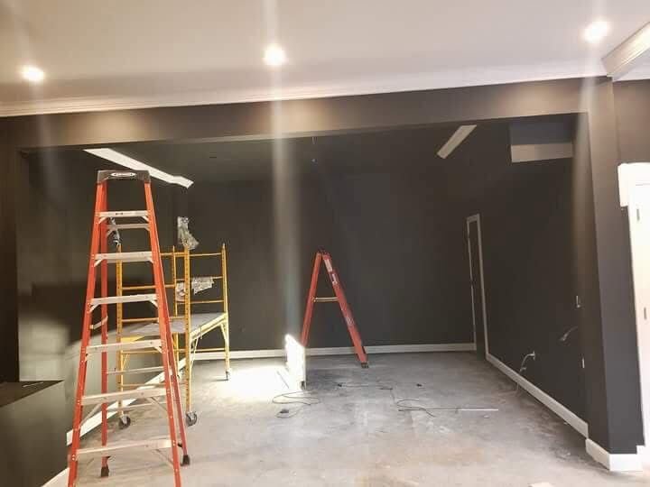 Sala de estar después de la renovación